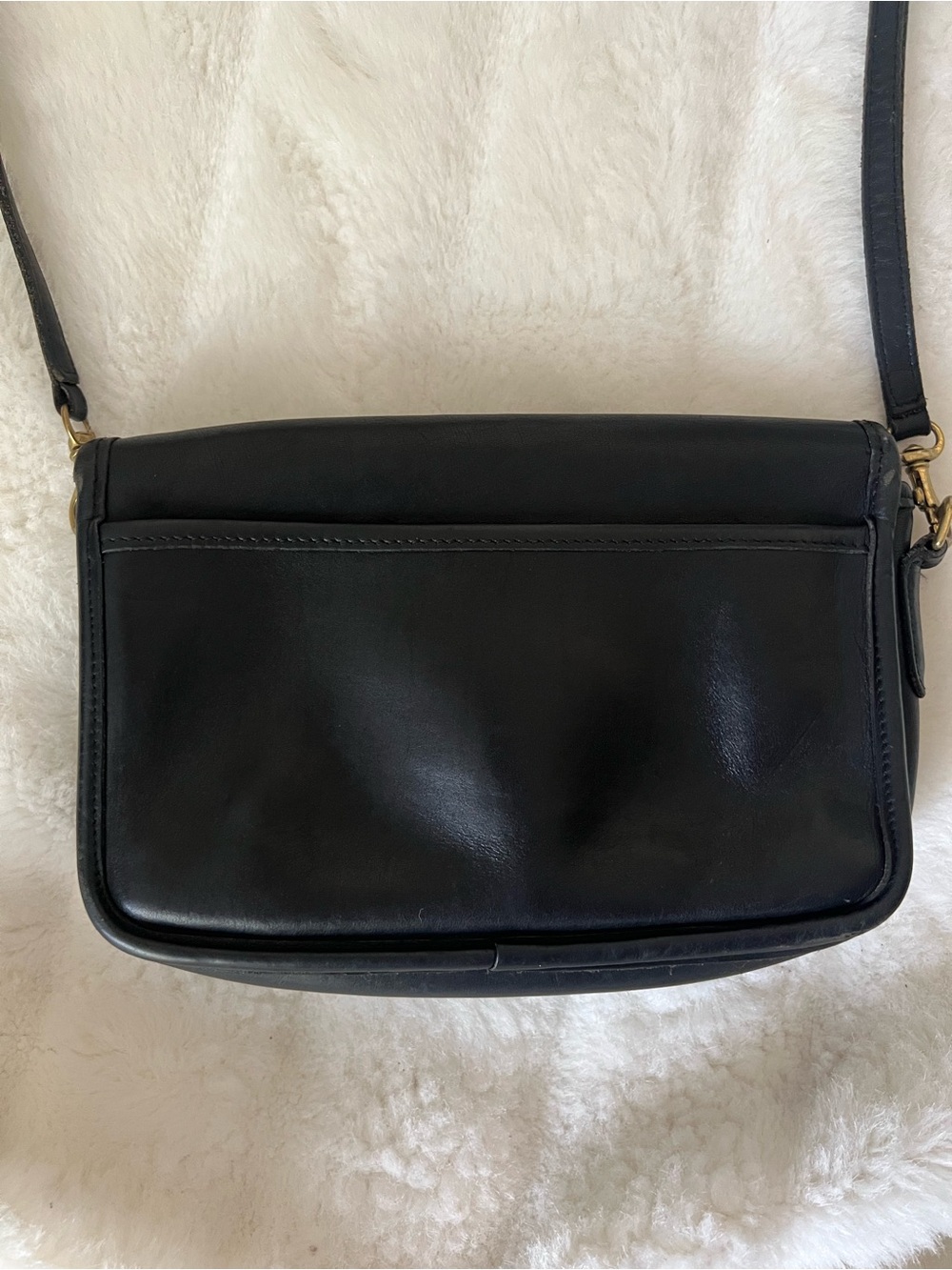 Coach Black Leather "Penny Pocket Purse" Crossbody Authentic vintage style 9755 - Picture 11 of 15